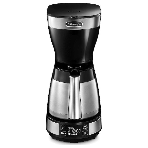 DELONGHI ICM16731 Filter Coffee Maker, Black/Silver