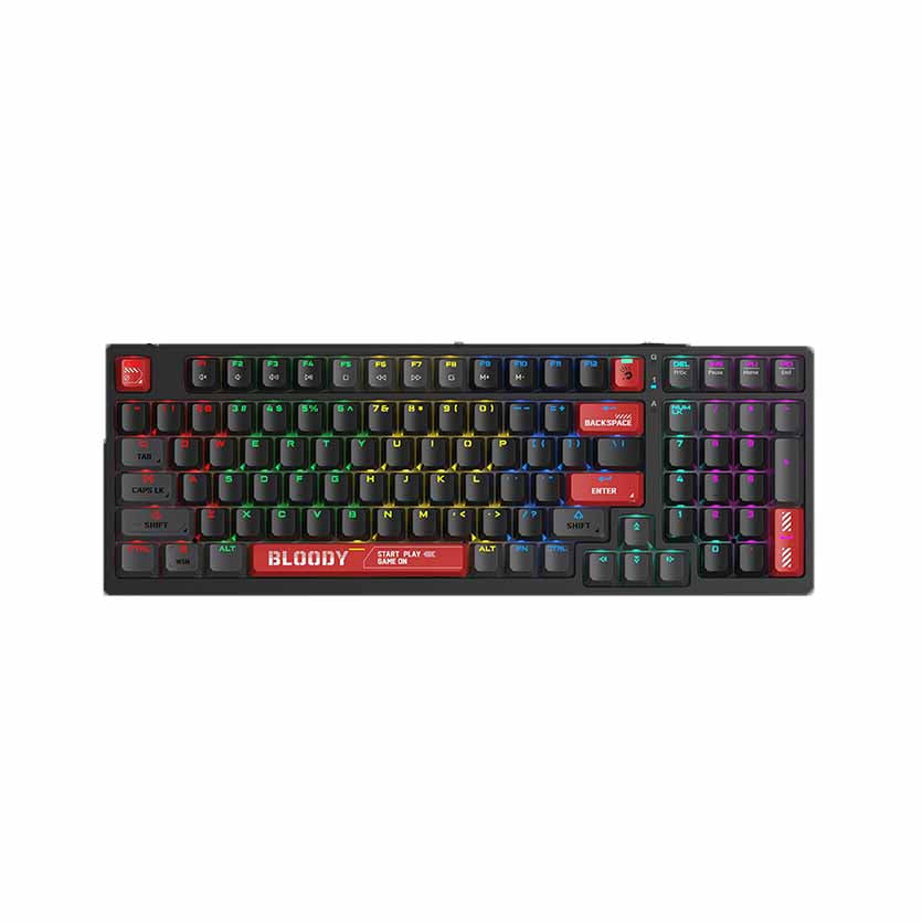 A4 TECH, S98 BLMS USB KEYBOARD GAMING MECHANICAL RGB BLACK/RED BLOODY