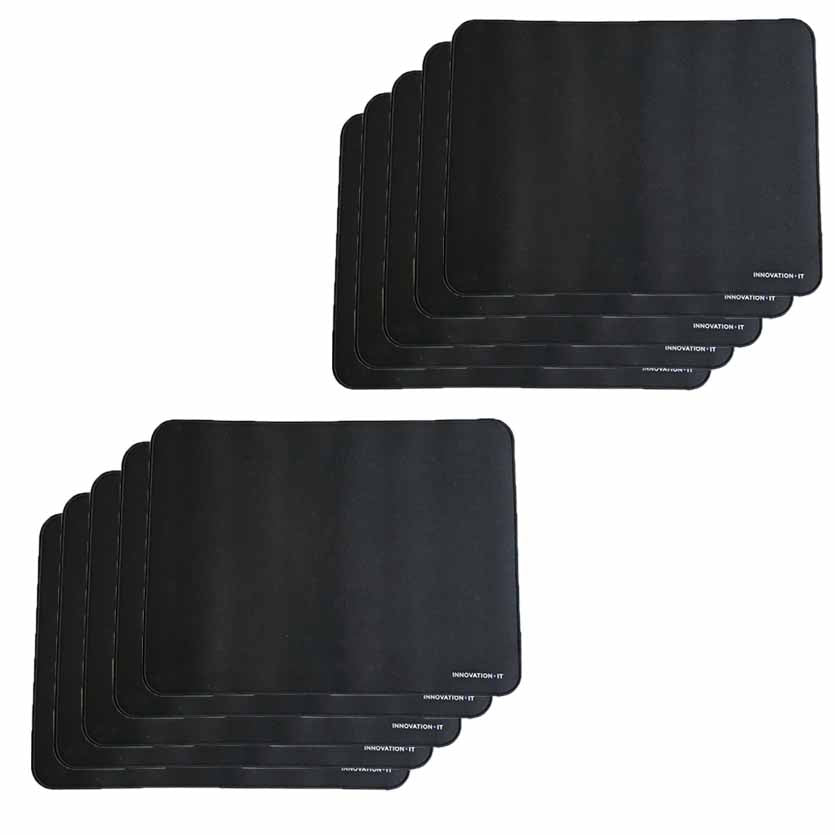 IT INNOVATION, 120840-10 10PCS GAMING MOUSEPAD BIG 465x350mm BLACK