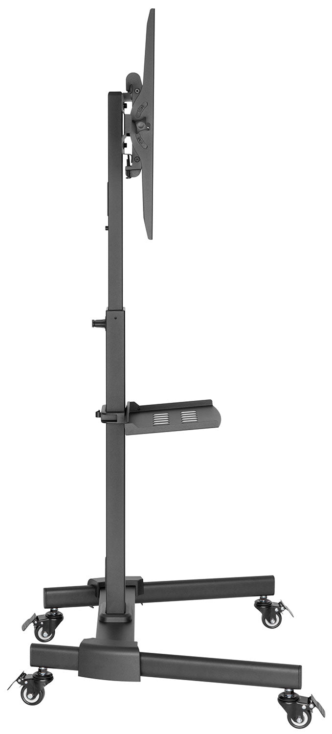 AV:Link TV Trolley Compact Height Adjustable with Shelf 129.204UK