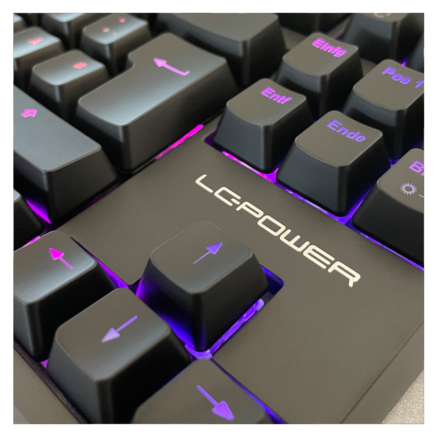 LC-POWER, LC-KEY-MECH-2-RGB-C-W MECHANICAL KEYBOARD GAMING 2.4GHz, BT/USB