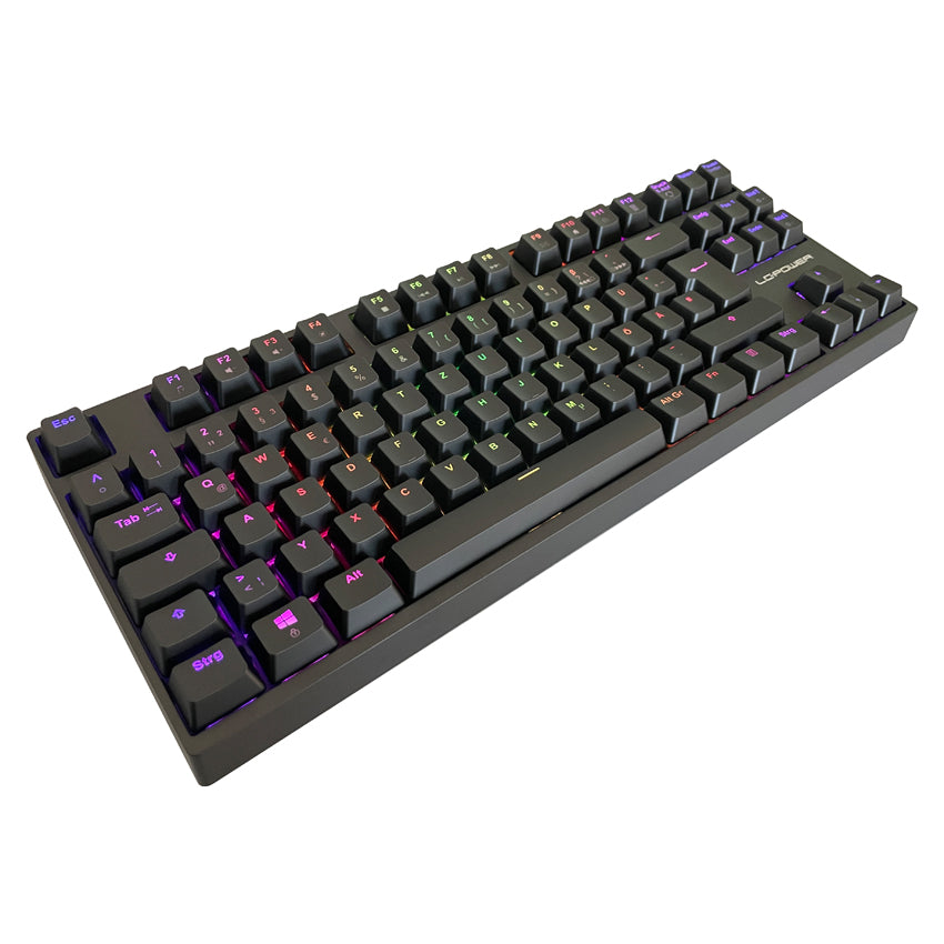 LC-POWER, LC-KEY-MECH-2-RGB-C-W MECHANICAL KEYBOARD GAMING 2.4GHz, BT/USB