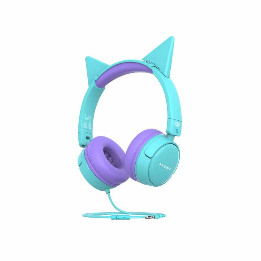 PROMATE JEWEL.AQUA HEADPHONES WIRED HD STEREO KIDSAFE