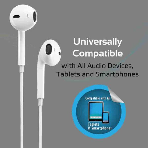 PROMATE, GEARPOD-IS2.WHITE EARPHONES JACK WIRED LIGHTWEIGHT STEREO