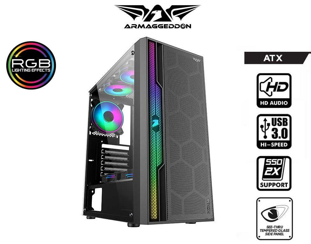 Armaggeddon NIMITZ N9 ATX Gaming Case Black