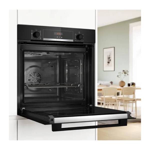 BOSCH HQA574BB3 Built-In Oven with Pyrolysis 60cm 71Lt Black