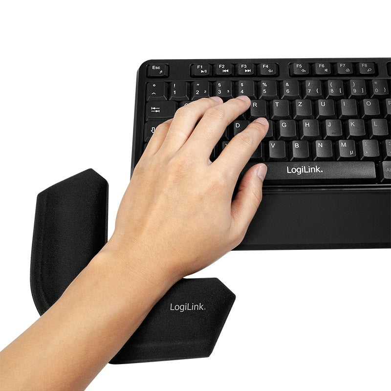 LOGILINK 3-IN-1 GAMING KEYBOARD PAD, CORNER WRIST AND ELBOW REST