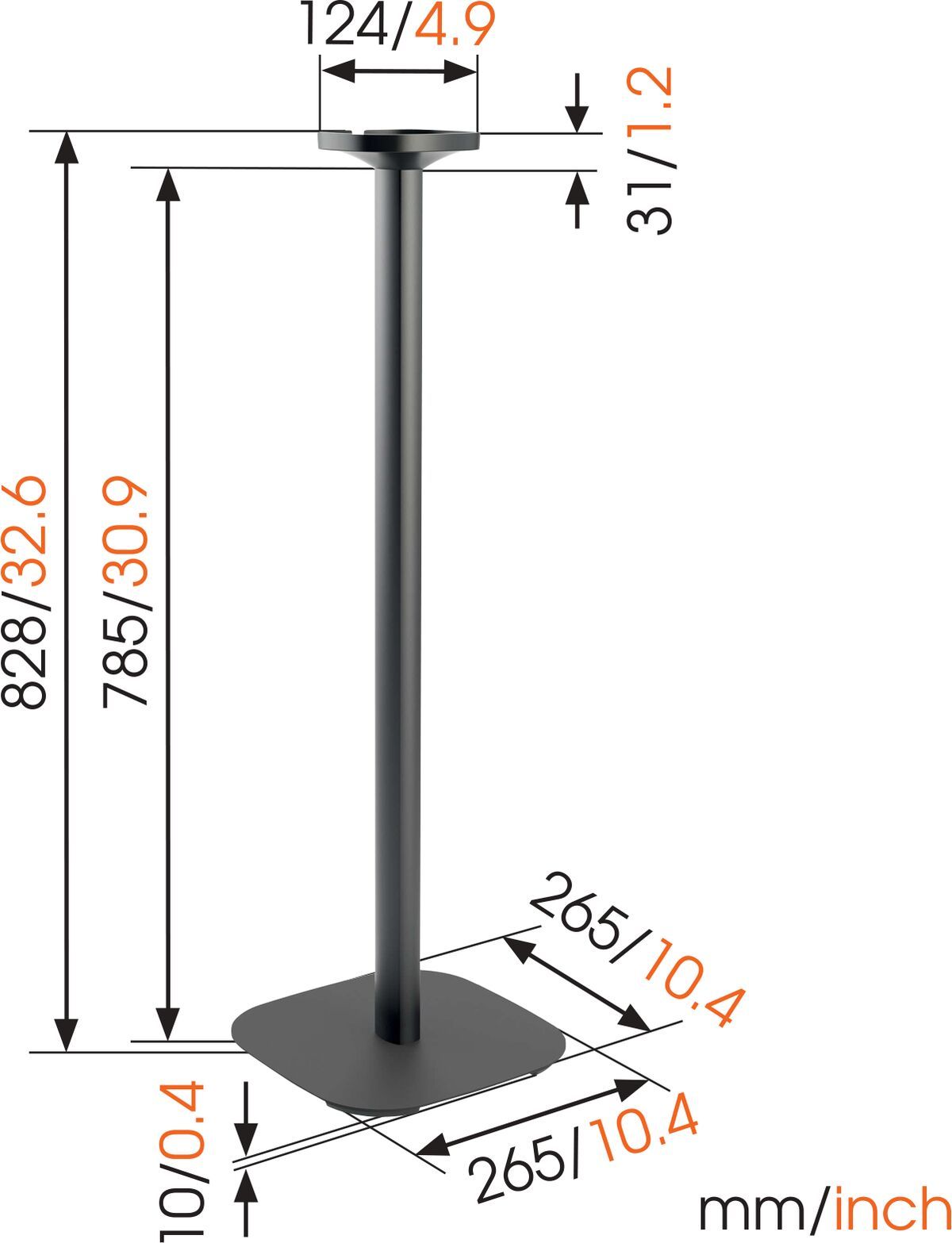 Vogels SOUND 4301 Floorstand SONOS ONE/PLAY1