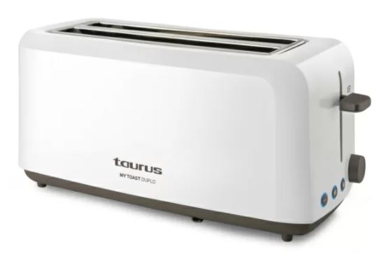 TAURUS TOASTER MY TOAST DUPLO, 1450W WHITE