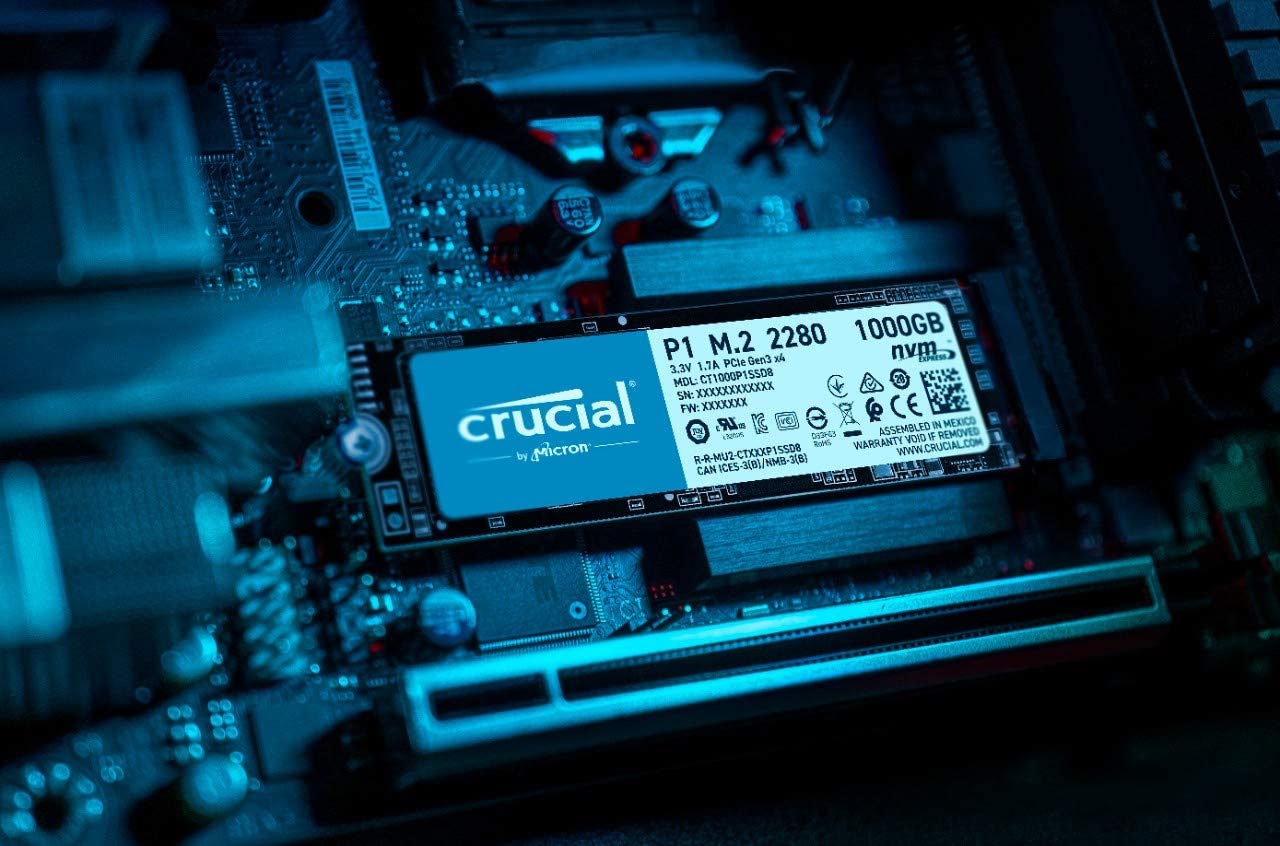 Crucial P1 1TB 3D NAND NVMe PCIe M.2 SSD