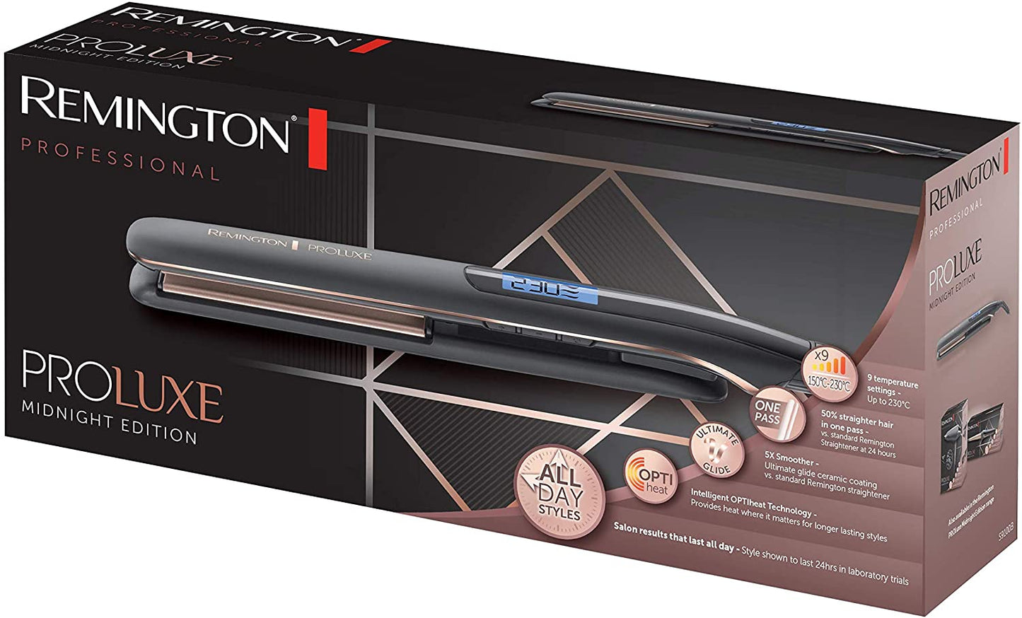 REMINGTON S9100B Proluxe Midnight Straightener