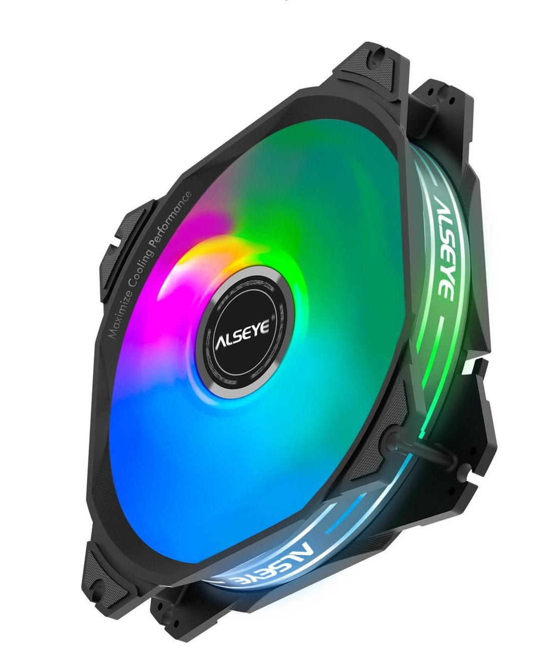 Alseye M120-PB 3pin/4pin PC Fan With RGB Effect Black