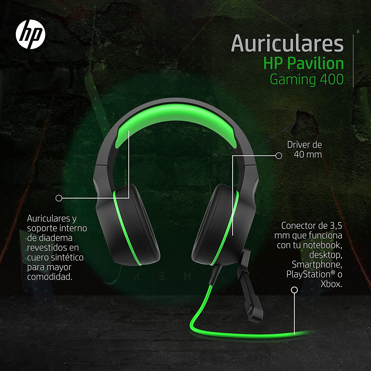 Hp pavilion best sale gaming 400 headset