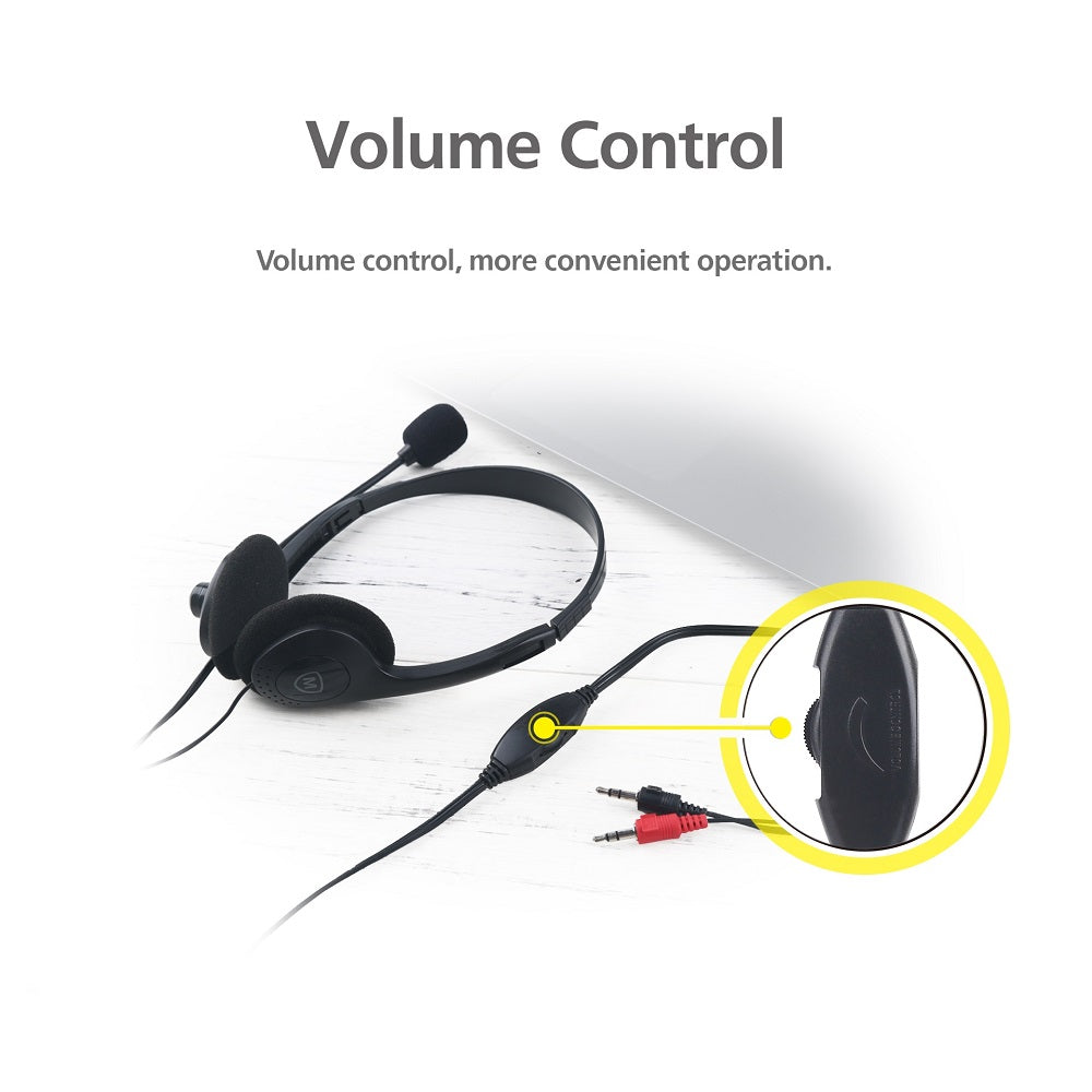 Micropack MHP-01 PC/Laptop Headset 3.5mm & 2x3.5mm