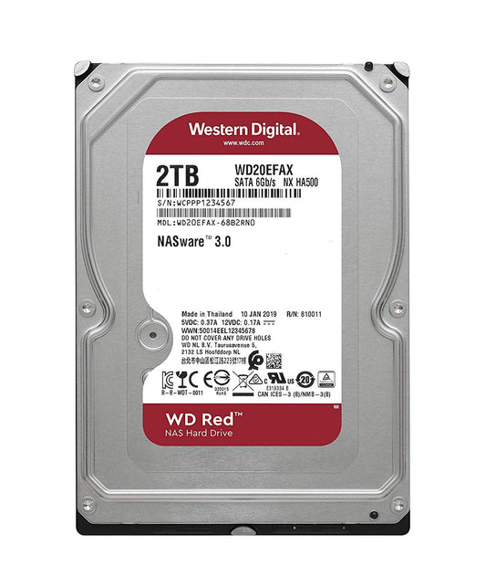 Western Digital RED NAS 2TB HDD SATA 3.5'' WD20EFAX