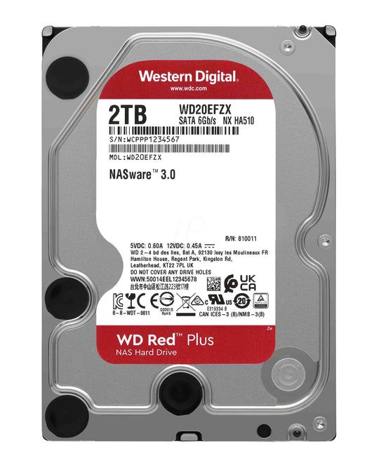 Western Digital RED PLUS NAS HDD 2TB WD20EFZX