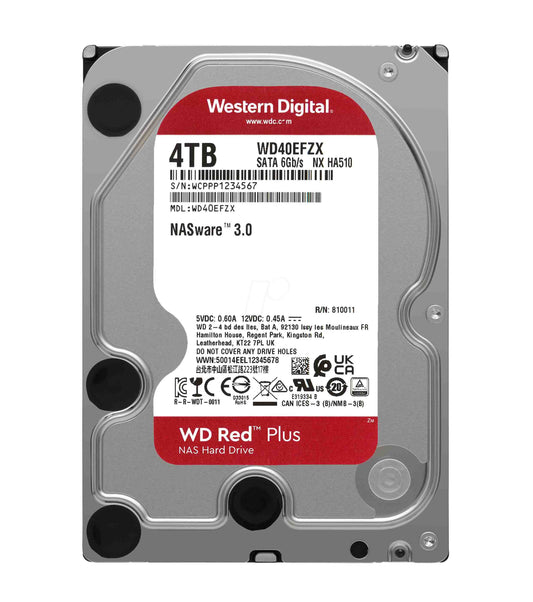 Western Digital RED PLUS NAS HDD 4TB WD40EFZX