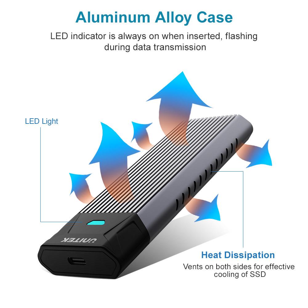 Unitek S-1203A USB3.1 Gen2 Type-C to M.2 SSD NVMe Enclosure