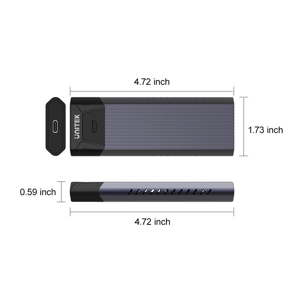 Unitek S-1203A USB3.1 Gen2 Type-C to M.2 SSD NVMe Enclosure